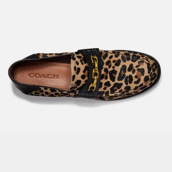 🐆COACH Women's Putnam Loafer Leopard Print size 5 - Picture 4 of 11